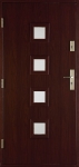Lauko durys medžio tekstūra Modelis Kwadro (Raudonmedis)